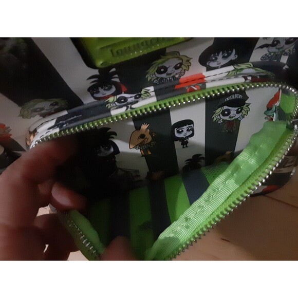 Loungefly Beetlejuice Chibi Mini Backpack Double Shoulder Strap Bag Purse main image 4